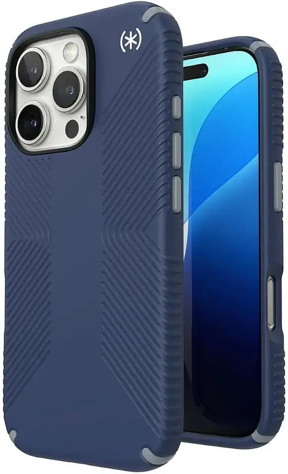 Speck Presidio 2 Grip iPhone 16 Pro Max Case - Slim Phone Case (Costal Blue)