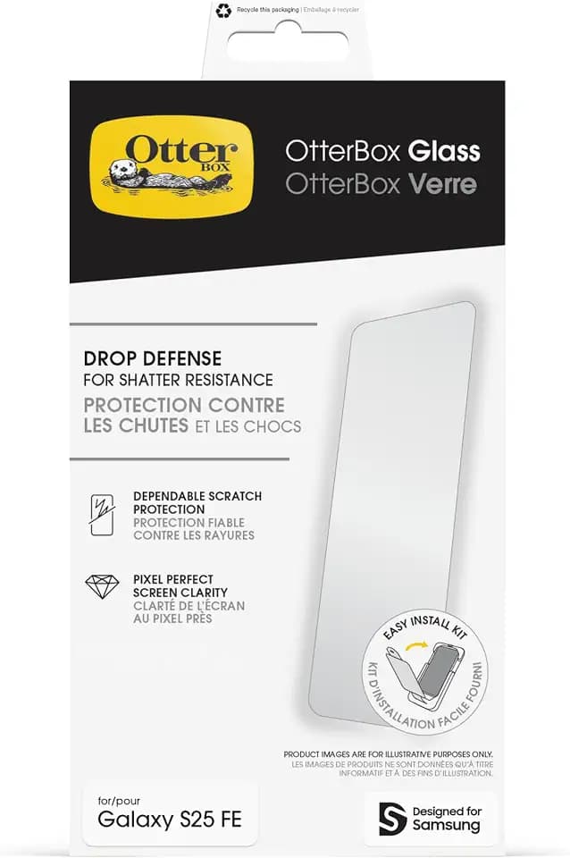 OtterBox Samsung Galaxy S25 FE Glass Screen Protector