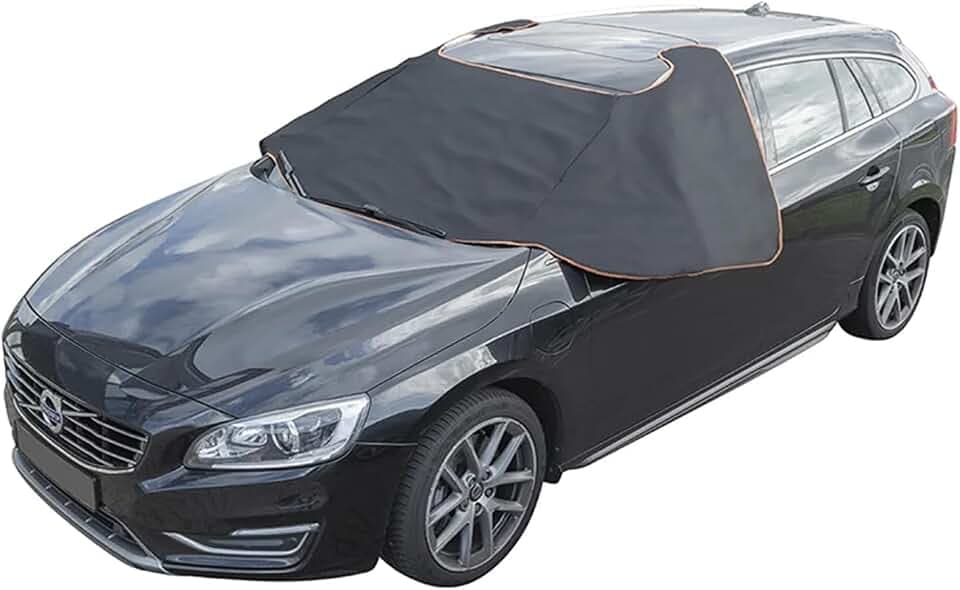 ProPlus Scheibenabdeckung 298 x 94 cm – Für Windschutzscheibe und Seitenscheiben – Schutz vor Frost und Schnee, Magnetbefestigung – Schwarz