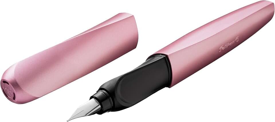 Pelikan Twist Füller, Edelstahl-Feder in Strichbreite M, girly rose 1 stück
