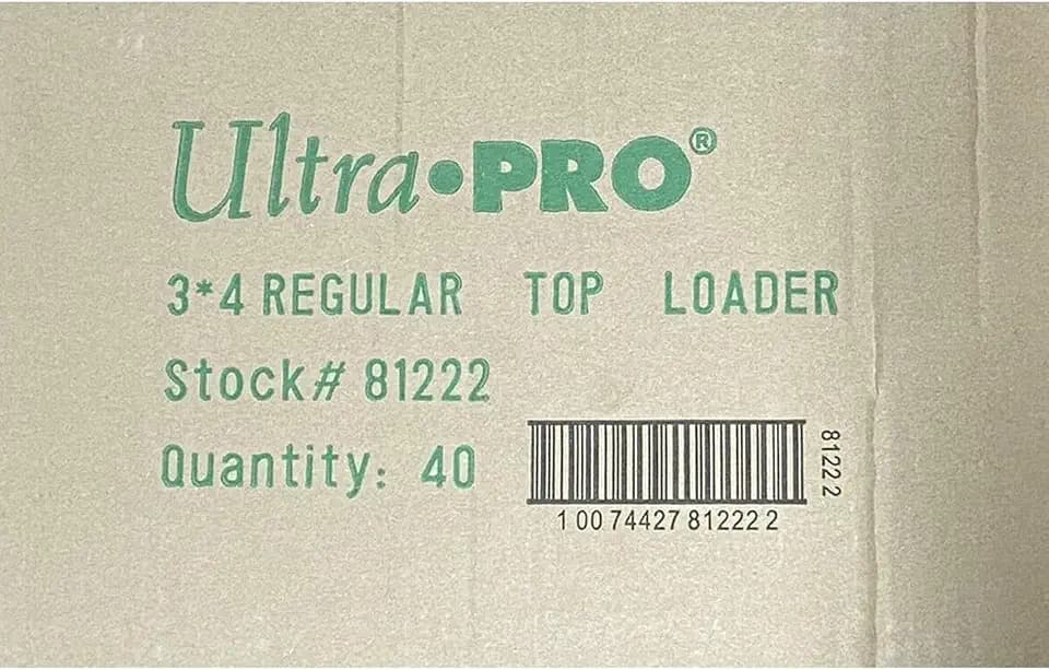 Ultra Pro Regular Series 3"x4" Toploaders Case of 1000 (40 Sealed 25ct Packs)