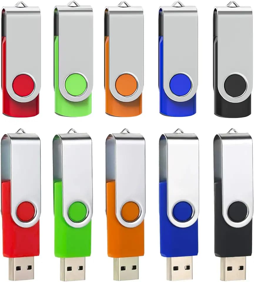 10 Stück USB Stick 2GB Rotate USB 2.0 Speicherstick High Speed