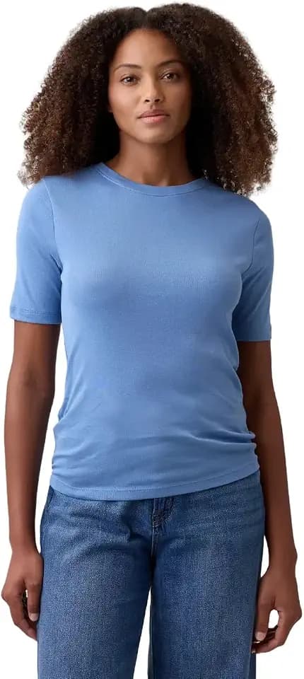 GAP Women's Short Sleeve Crewneck Knit Top