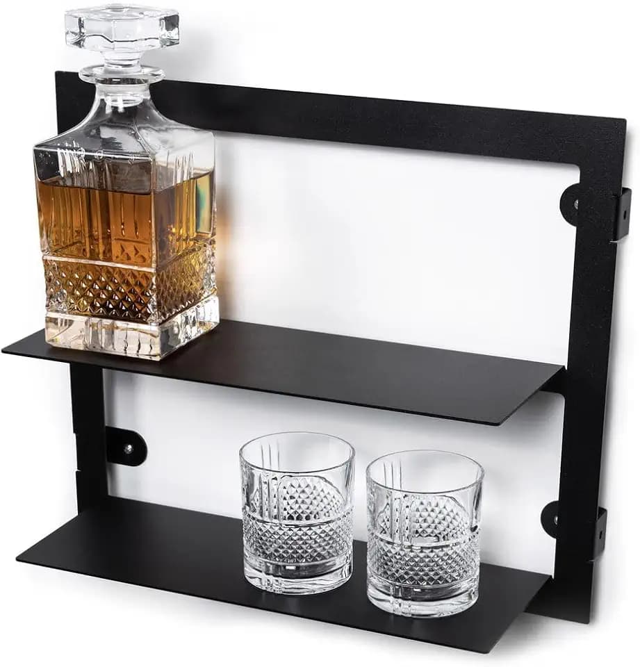 Blackwell Wandregal, Stahl, Blacks, met 2 Lagen