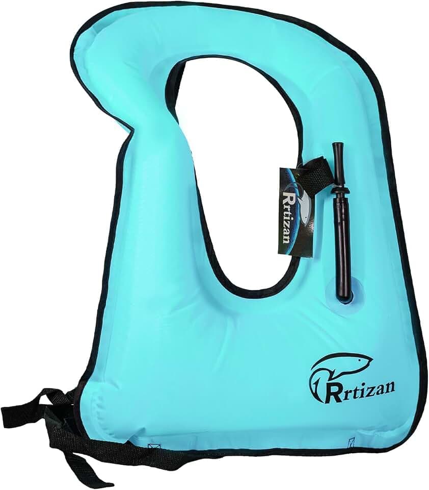 Rrtizan Snorkel Vest, Adults Inflatable Snorkeling Vest up to 220 lbs