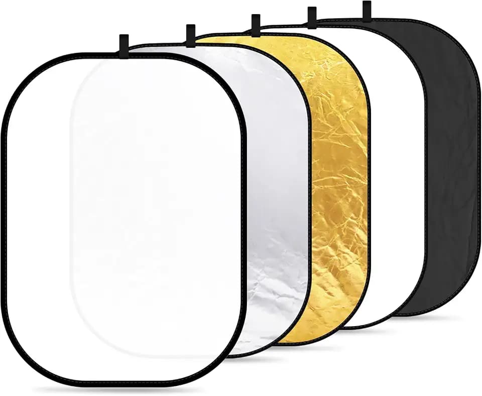 NEEWER 59"x79"/150x200cm Light Reflectors for Photography, Portable 5 in 1