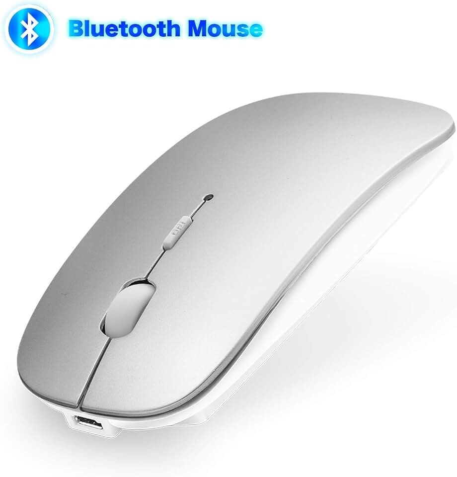 Bluetooth Maus 4.0 Kabellose Maus für MacBook Pro/Air, iMac, Windows/Android PC, Laptop, Computer mit DPI Einstellbare Wiederaufladbare Maus Kompakt Leise