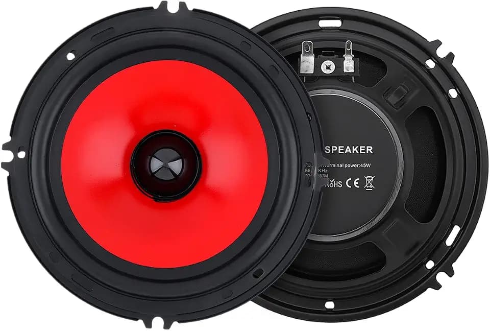 6.5" Coaxial Car Speakers, Set of 2, Easy Installation Heavy Mid-bass Tweeter