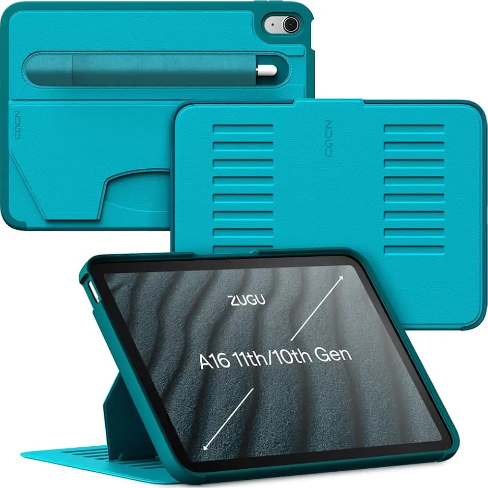 ZUGU Case for iPad 10th/11th Generation (A16) 10.9 inch 2022/2025 [Aqua]