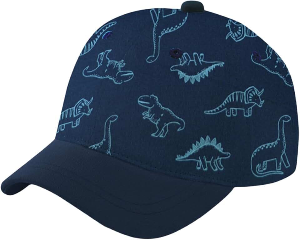 Baby Baseballkappe, Dinosaurier Muster Baseballmütze, Baby Mütze Sonnenhut, Verstellbare Cartoon Kleinkind Sonnenhüte für Jungen Mädchen Kleinkind