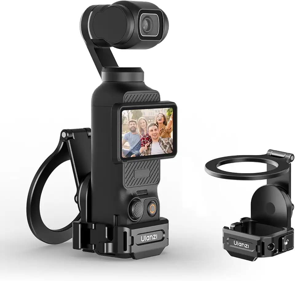 ULANZI PM01 Magnetische Erweiterungshalterung für DJI Osmo Pocket 3 4, Aluminium Magnetischer Halterungsständer with Cold Shoe, Magnethalterung, Erweiterungsadapterhalter, DJI Osmo Pocket 3/4 Zubehör