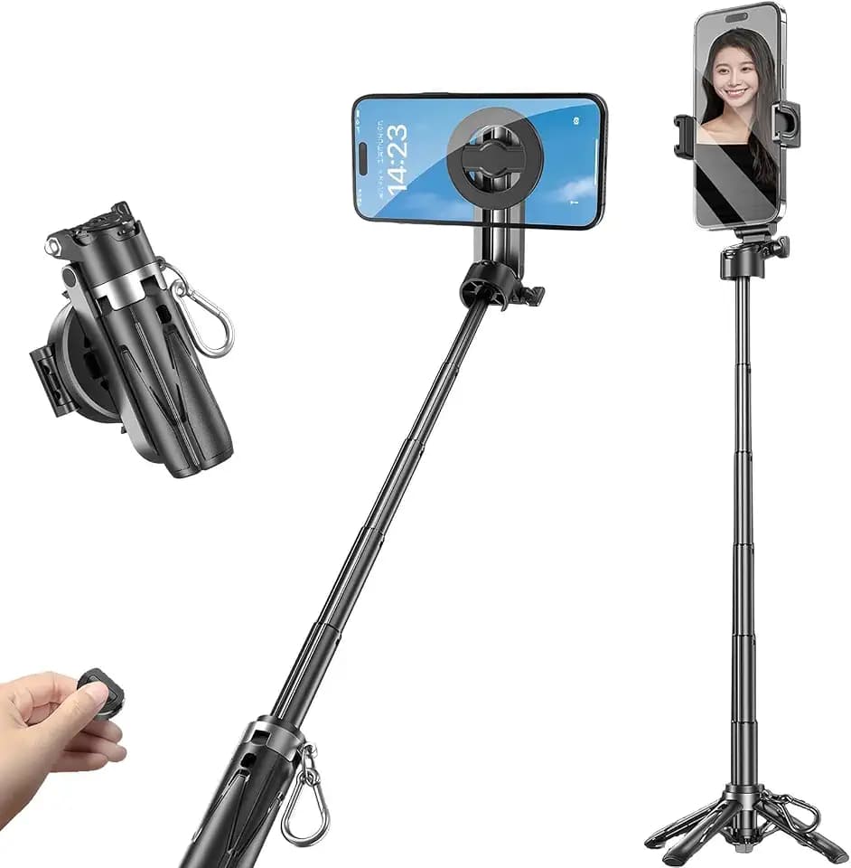 Pocket Mini Selfie Stick Tripod with Bluetooth Remote