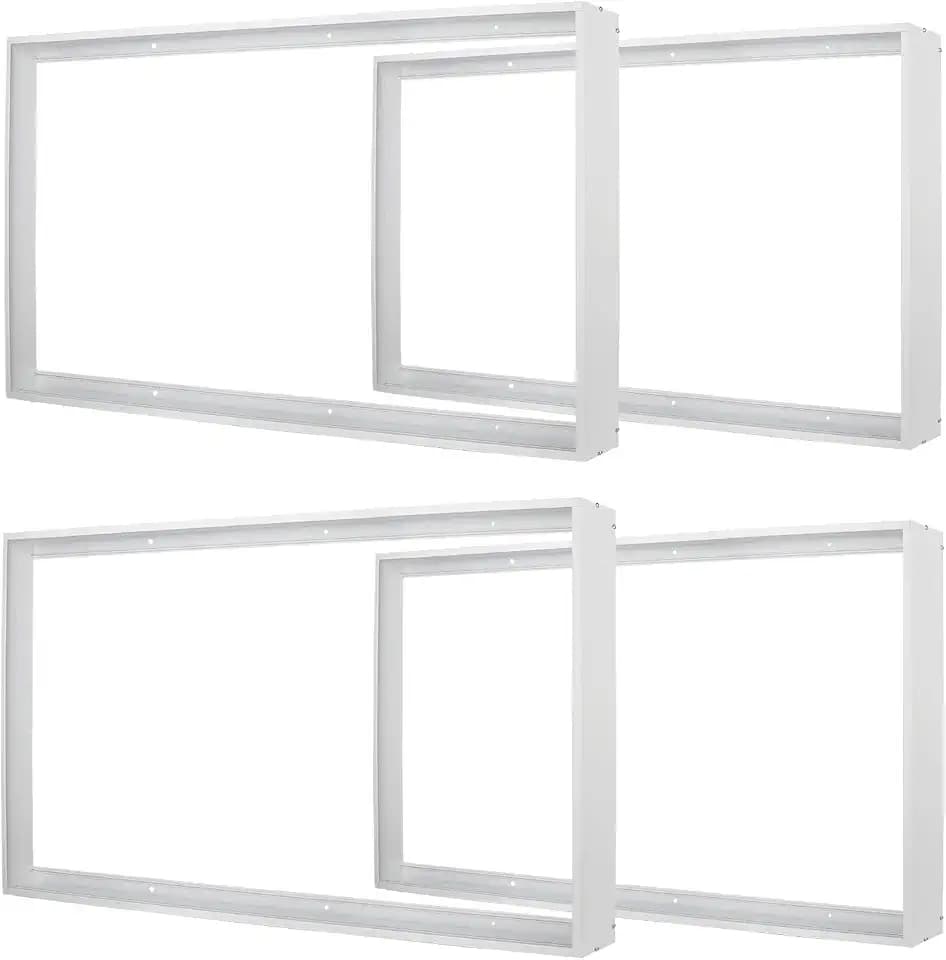 4Pcs 4x2FT Aluminum Surface Mount Kit for LED Flat Panel Light