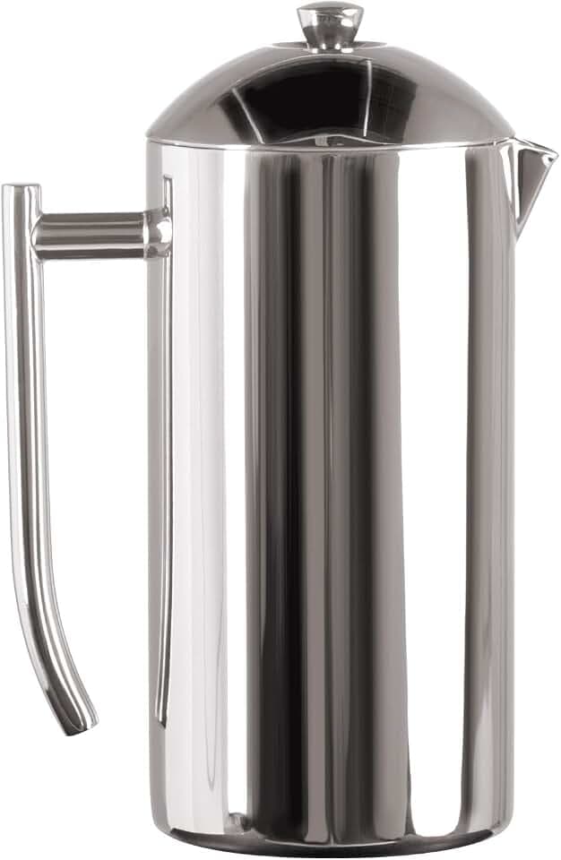 Frieling French Press Coffee Maker - 23 oz, Polished Double-Wall Stainless Steel - Insulated French Press for Camping - All Stainless Steel Coffee Maker