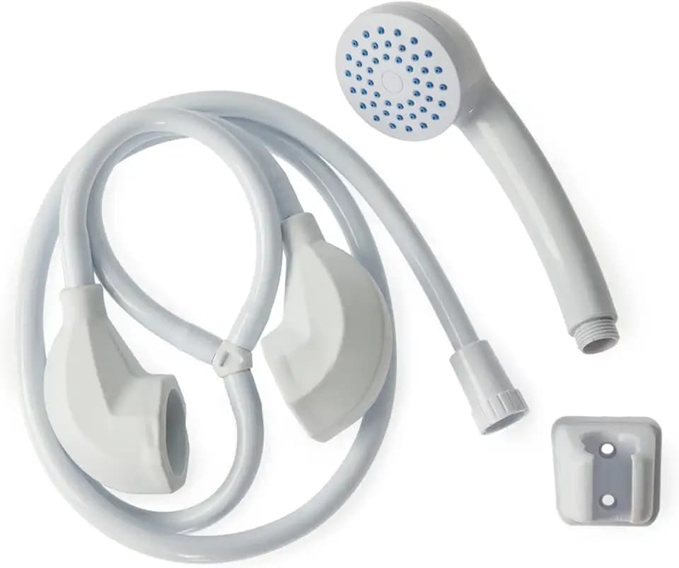 Blue Canyon Apollo Duschbrause, Badezimmer-Zubehör, Premium-Duschaufsatz für Badewannenarmaturen, zum Aufstecken, geeignet für runde und ovale Wasserhähne bis 3 cm, Duschkopf für Badewanne, 1,2 m,
