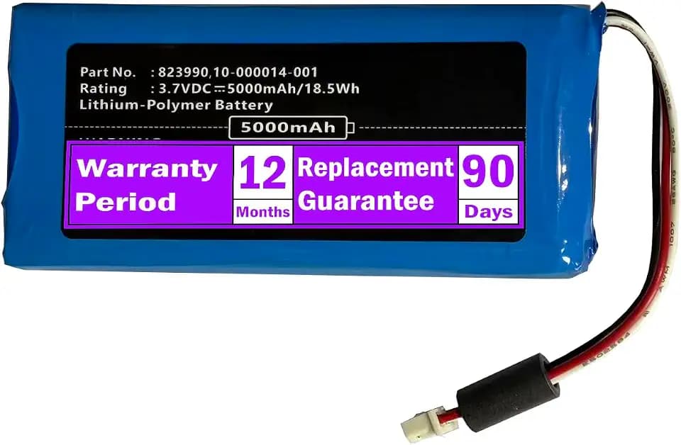 5000mAh 2GIG GC3e Panel 823990 Battery Replacement for 2GIG GC3 Panel GC3e Panel SP1-GC3 ADT Panel,823990 10-000014-001/3.7V,Cost-Effective Battery