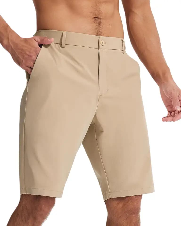 SNOWTEN Men's Classic Fit 7/9/11 Inch Golf Shorts Basic Lightweight Stretch Hiking Casual Short with 2 Pockets and 1 Hidden