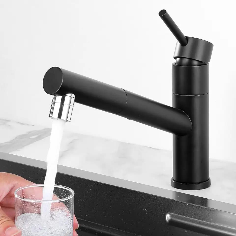Wasserhahn Küche Ausziehbar, Küchenarmatur mit 2 Strahlarten