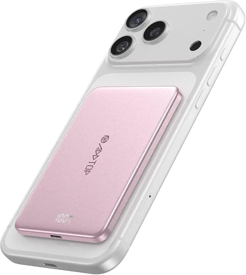 A ADDTOP Ultra Slim Power Bank für iPhone 5000mAh 20W Magnetische PowerBank
