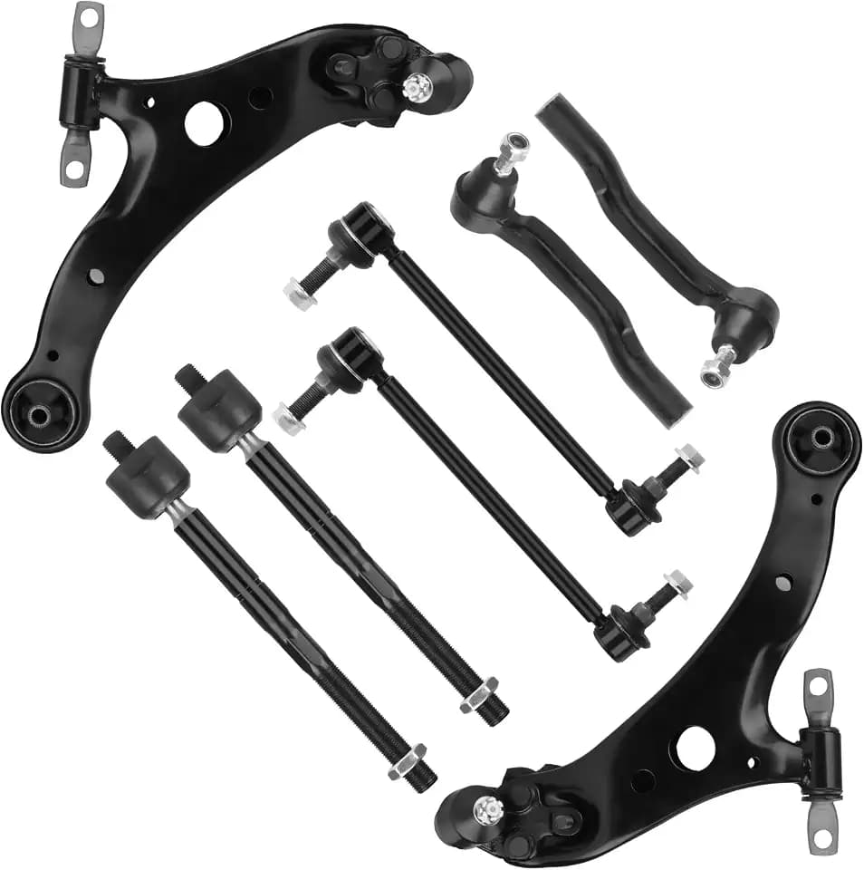 TadaMark Front Lower Control Arm Suspension Kit Fit for Toyota Sienna 2004-2010 with Ball Joint Tie Rods Sway Bar MS86170 MS86169 K80249-8 pcs