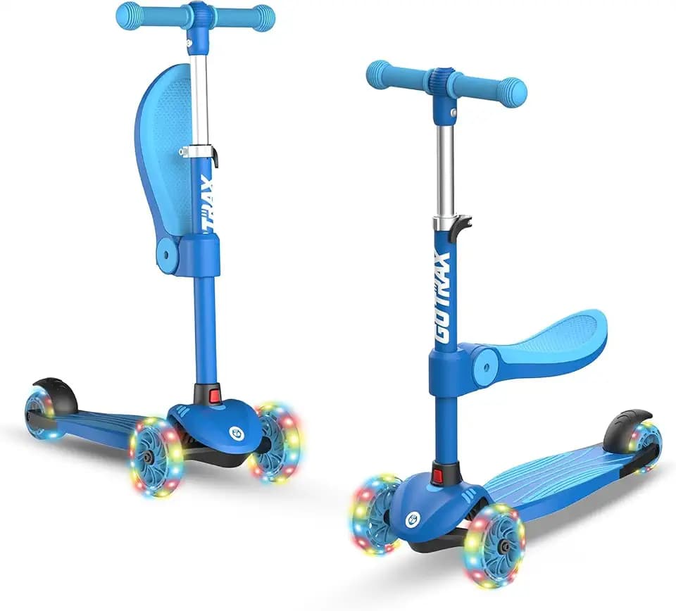 Gotrax KS3 Kick Scooter with Seat, 3 Wheels for Kids Age 2+, Gifts