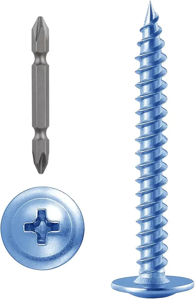 Wensilon（50 pcs）#14×3" Phillips Truss Head Wood Screws Galvanizing Quick Metal Self Tapping.