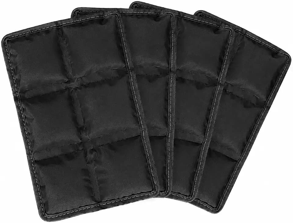 4 Pack Flexible Ice Packs for Lunch Boxes & Coolers, Lightweight