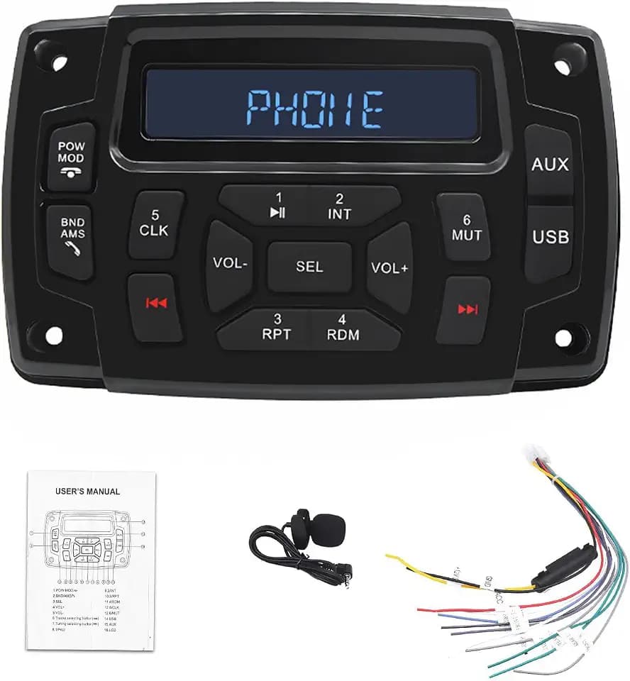 Geloo Marine Radio Receiver Waterproof Boat Stereo Radio System