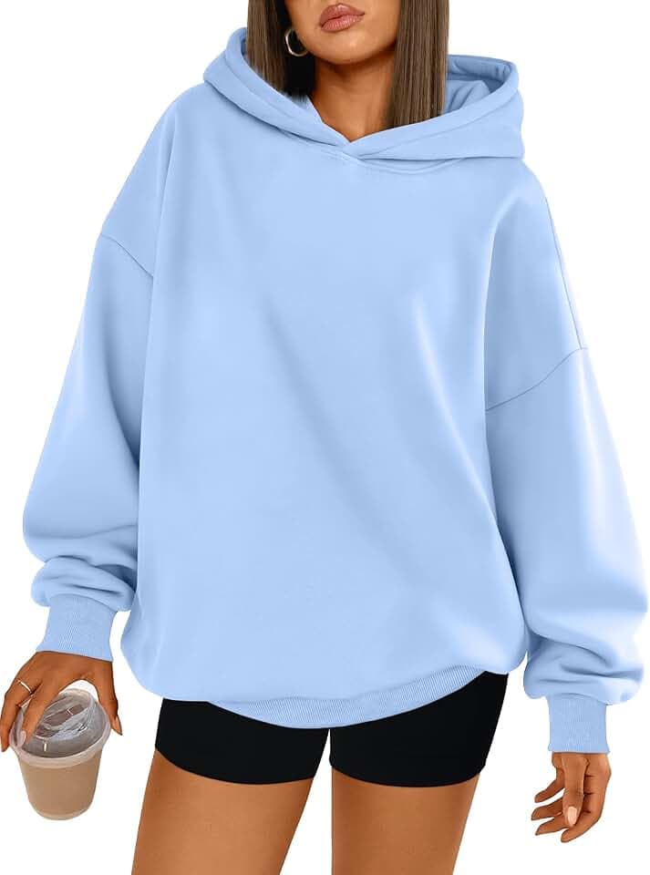 Trendy Queen Übergroße Damen-Kapuzenpullover, bequeme Sweatshirts, Frühlingsmode, Outfits, lässiges Oberteil, Fleece-Kleidung mit Taschen