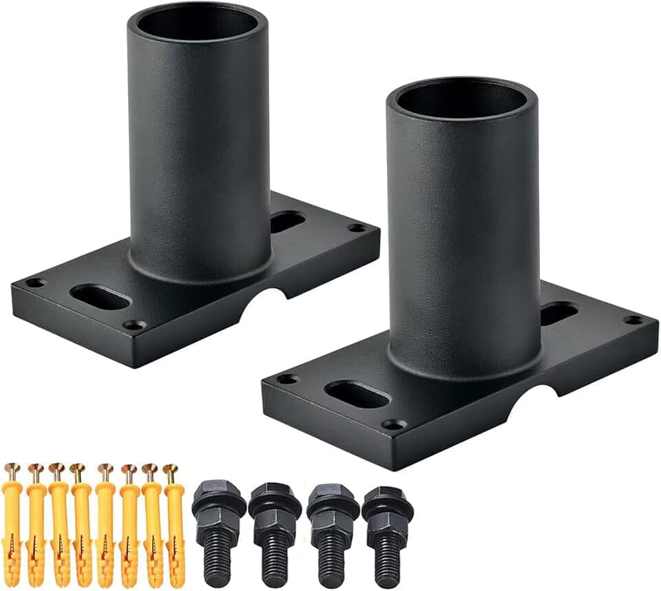Black Slip Fitter Adapter, Slip Fitter Mount Wall Mount Bracket, 2 Pack