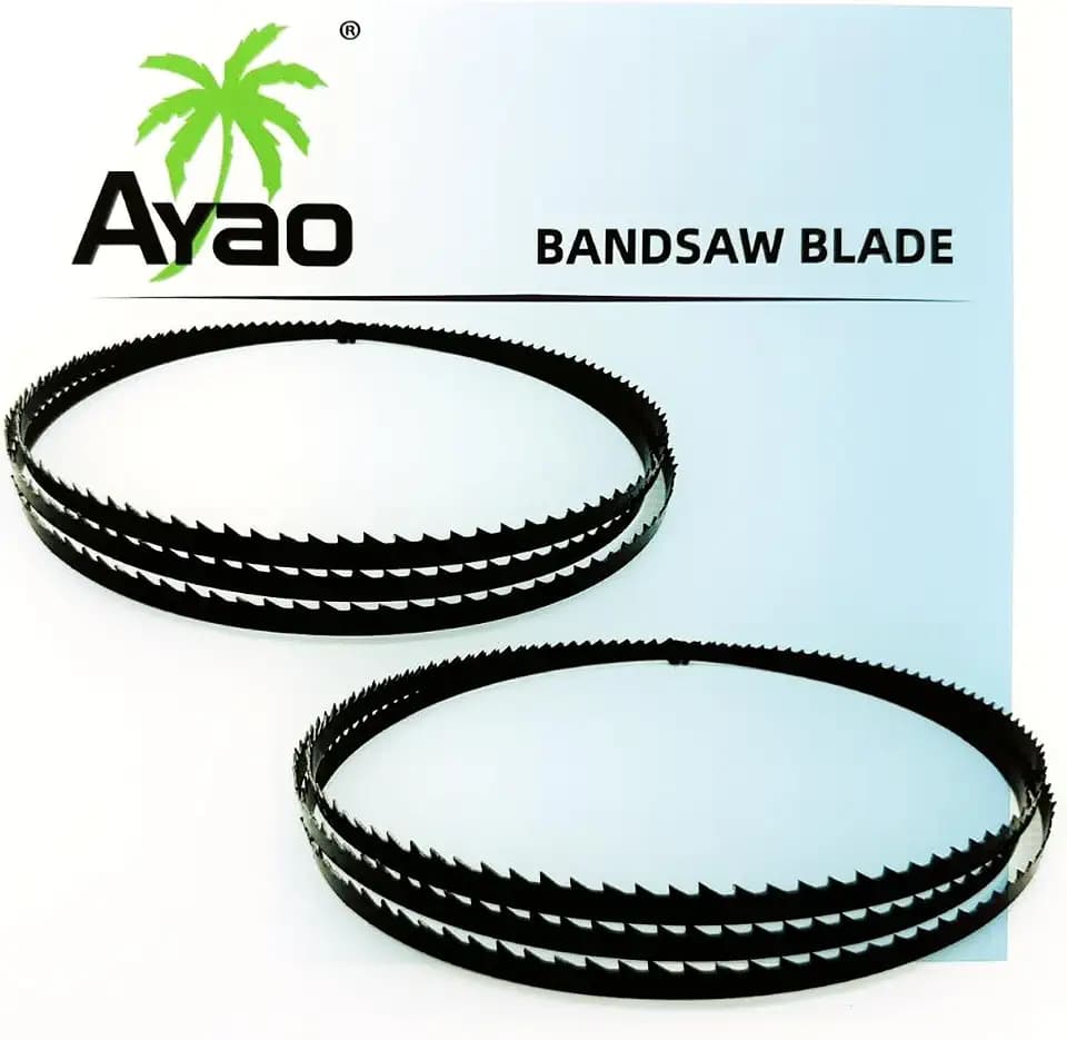 AYAO Band Saw Blade 70-1/2-Inch X 1/8-Inch X 12TPI to Fit Craftsman 921400, Rikon 10-305 and 10-3061 10" Band Saws, 2 Pack