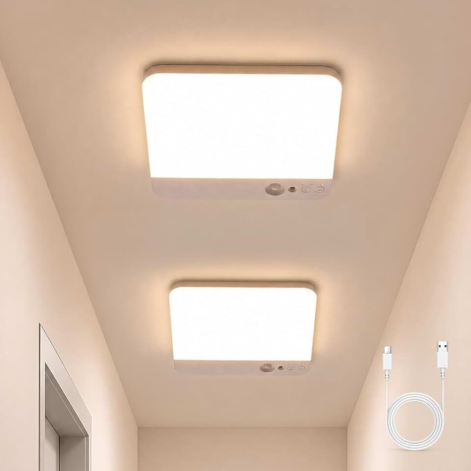 Combuh Rechargeable Closet Lights Motion Sensored Wireless Renter Friendly