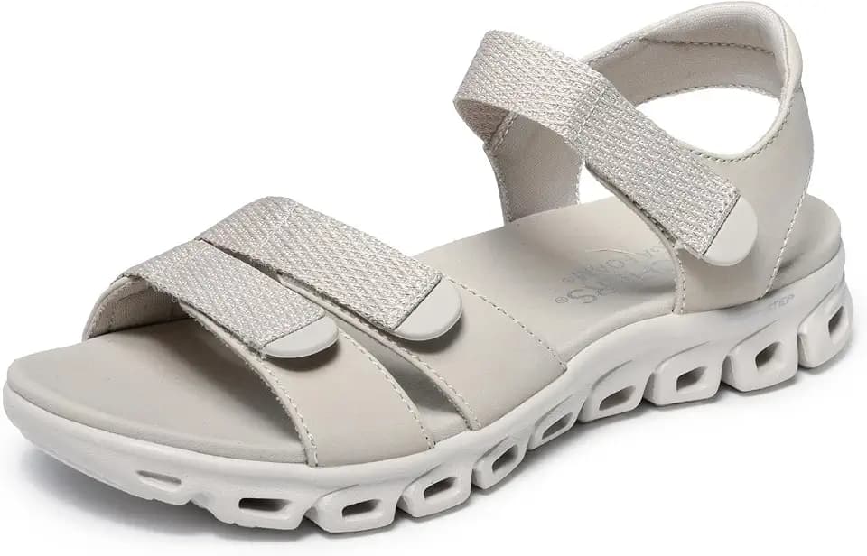 Skechers Damen Glide-step Sandal Count On MeFlache Sandale