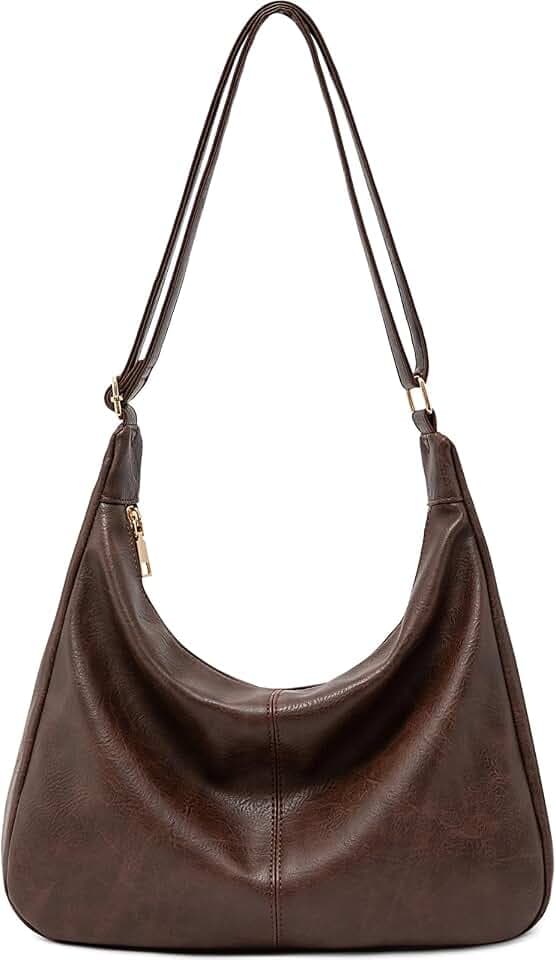 Hobo Bags for Women Foldable Shoulder Handbag CrossBody Purse