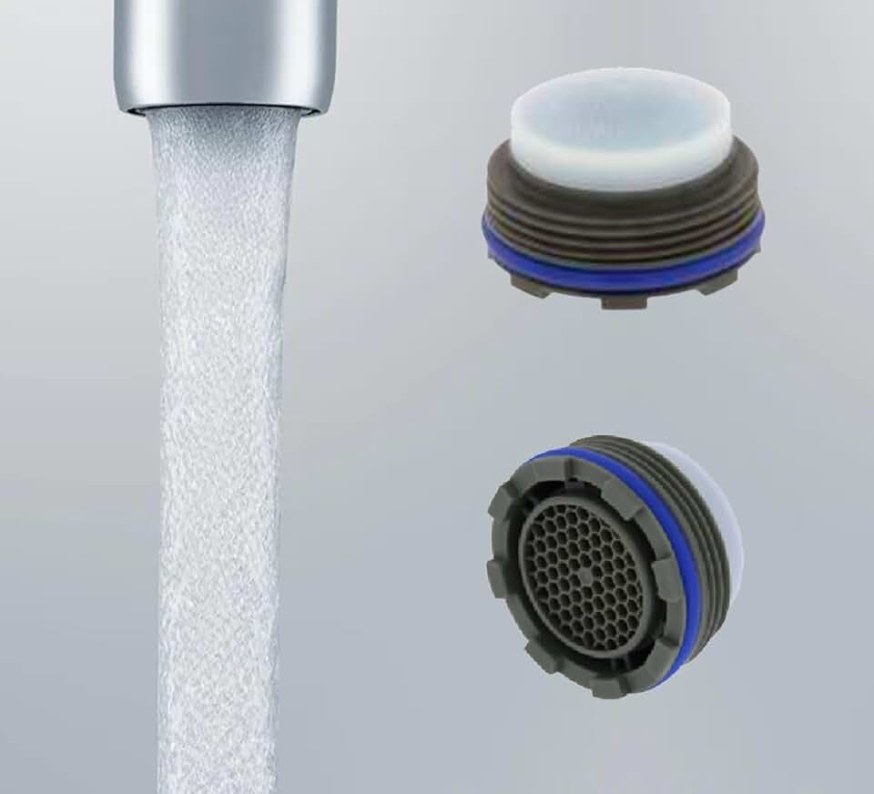 Common Parts Compatible Delta Faucet Kitchen Aerators Aerated Flow Replacement RP70718, # RP53998, RP52627 M21.5 Male Threaded (Blue 1.8 gpm)