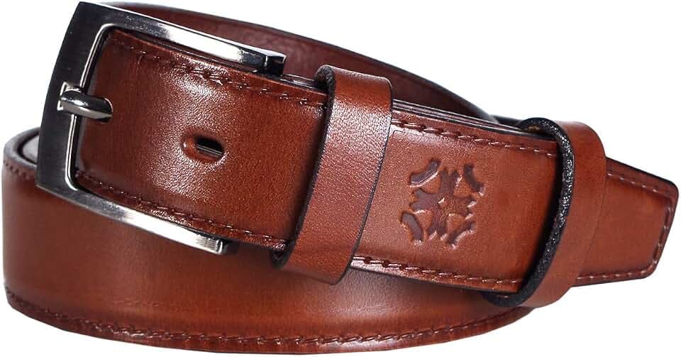 Lettro Herren Business-Leder-Gürtel für die Abendgarderobe | Stilvoller Herrengürtel aus 100% vegetabil gegerbtem Leder | Hochwertige Ledergürtel Made in Europe