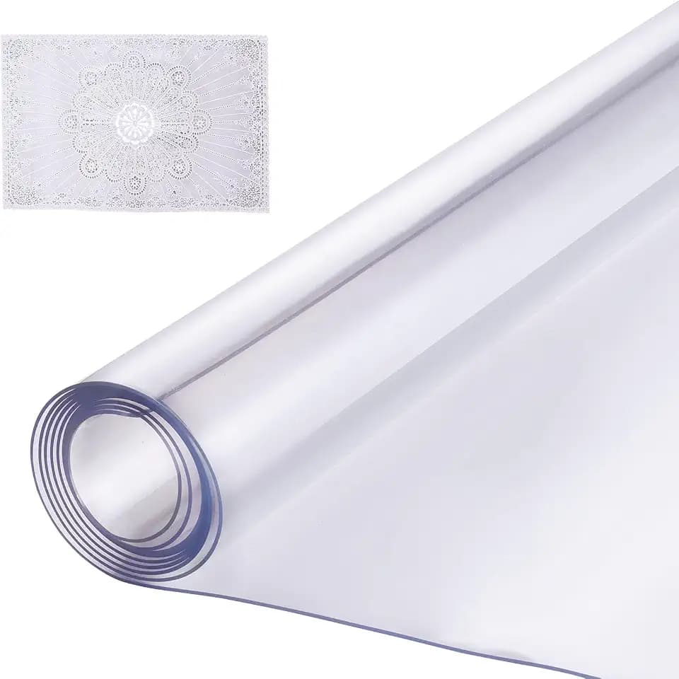 VEVOR Kunststoff-Tischdecke, 101,6 x 152,4 cm, 1,5 mm dick, transparenter Tischschutz, rechteckige PVC-Schreibtischunterlage, wasserdichte und leicht zu reinigende Schreibtischunterlage, Tischdecke