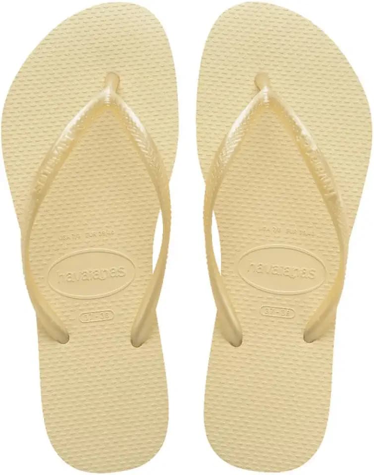 Havaianas Slim Buttercream Flip Flops | US M6/7 W7/8 BR37/38 EU39/40 UK6/7