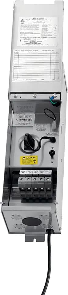 Kichler Pro Series Landscape Lighting Transformer, Stainless Steel