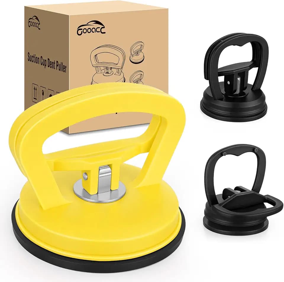 GOOACC Car Dent Puller 3 Pack Yellow Black Powerful Suction Cup Puller