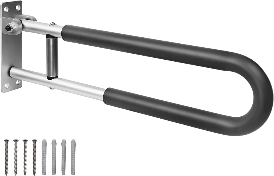 PEPE Mobility WC Haltegriff klappbar gepolstert 58 cm, Aluminium (1 Stück)