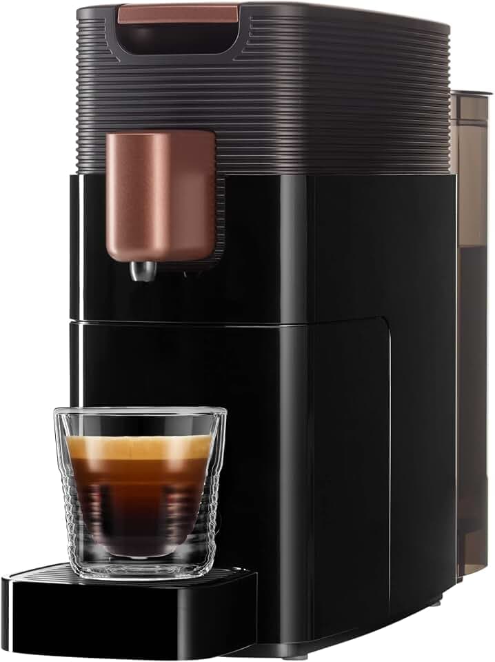 K-FEE ONE Kapselmaschine Schwarz/Kupfer für Kaffee, Tee & Kakao