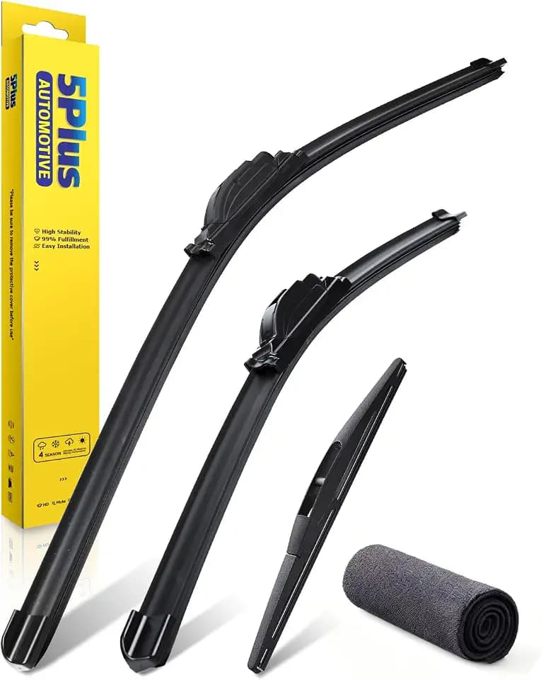 5 PLUS Custom-Fit Wipers fits Nissan Murano 2015-2024 Windshield Wipers