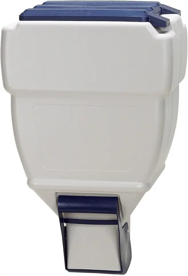 Coastal Pet Bergan Wall-Mounted Food Dispenser - Dog, Cat, Rabbit and Other Pet Food Storage Container - Beige/Navy - 40 lbs