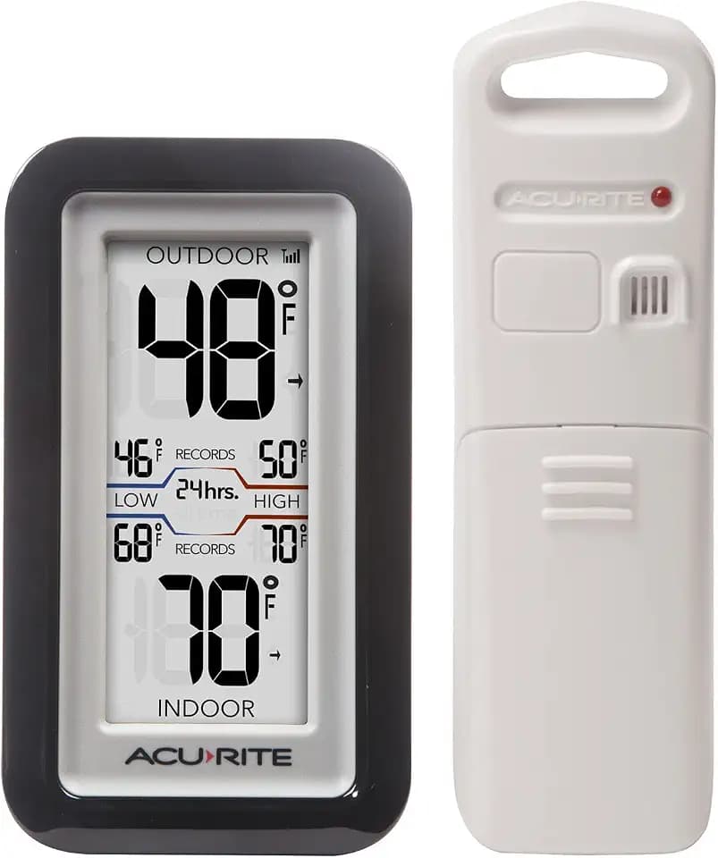AcuRite (02043A1) Digital Thermometer with Indoor/Outdoor Temperature