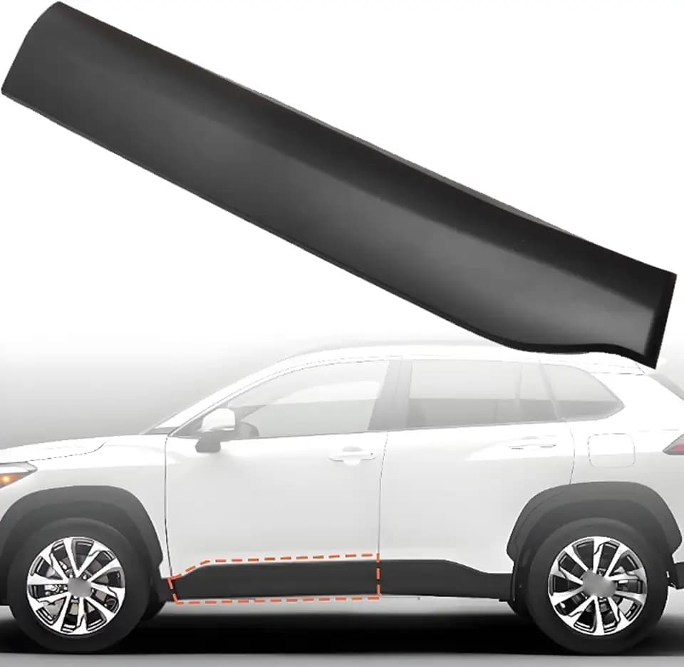FZJDSD Black Front Driver Left Door Lower Molding Trim 750740A041 Compatible with Toyota Corolla Cross 2022-2024