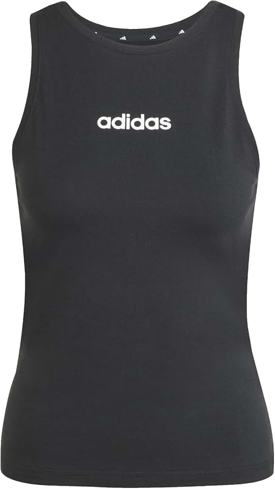 adidas Women's Essentials Linear Slim Cotton Tanktop