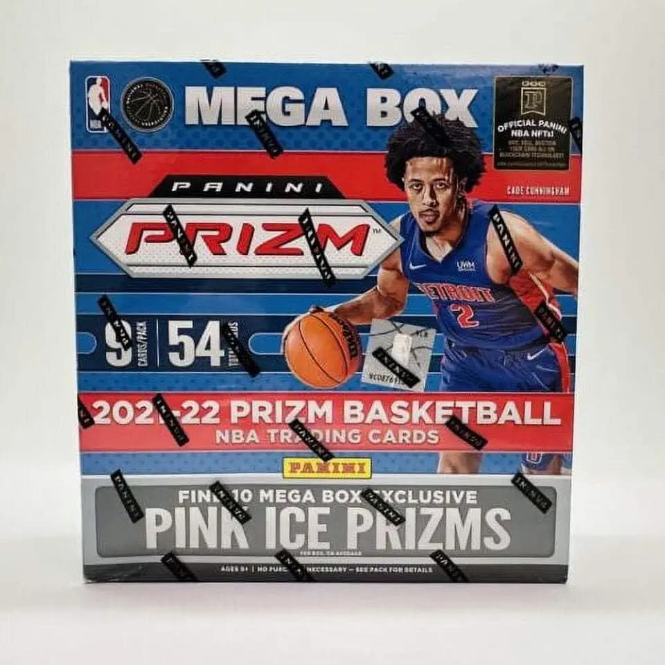 NBA 2021-22 Panini Prizm Basketball Card Mega Box (Pink Ice Prizms) Panini Prism Basketball Card Mega Box (Pink Ice Prism) [Parallel Import]