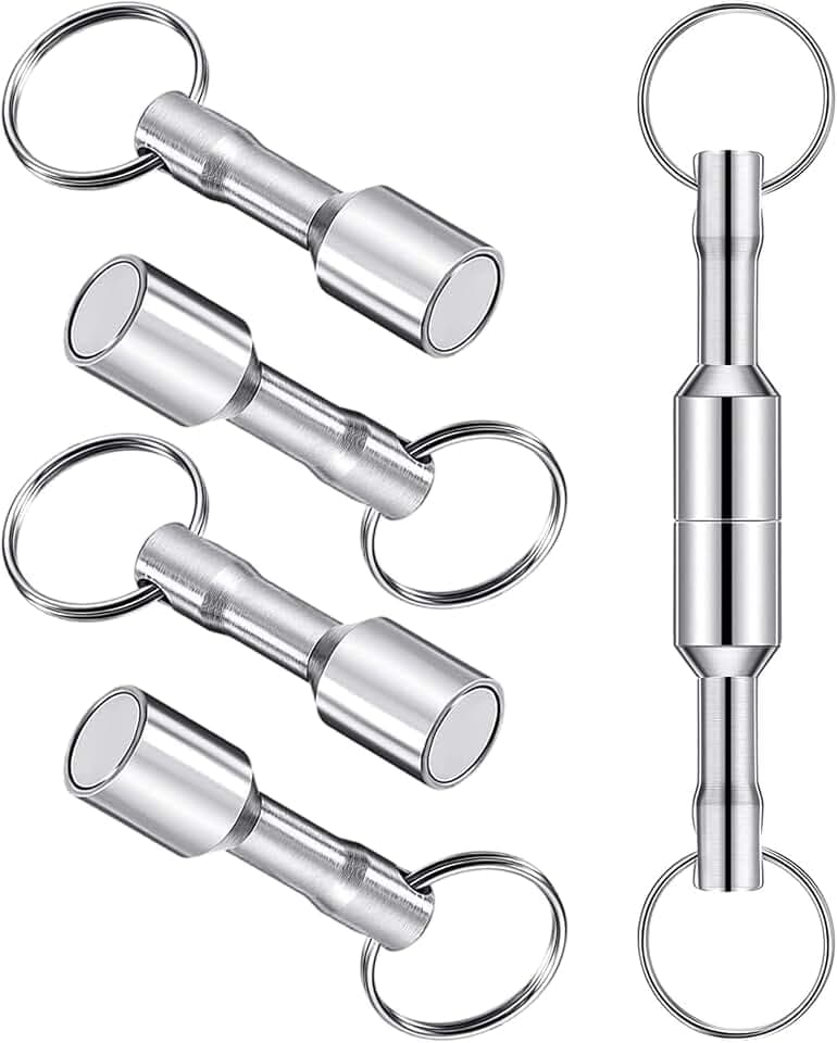 Magnetischer Schlüsselhalter, mit Abnehmbare Schlüsselringe, 6 Stk
