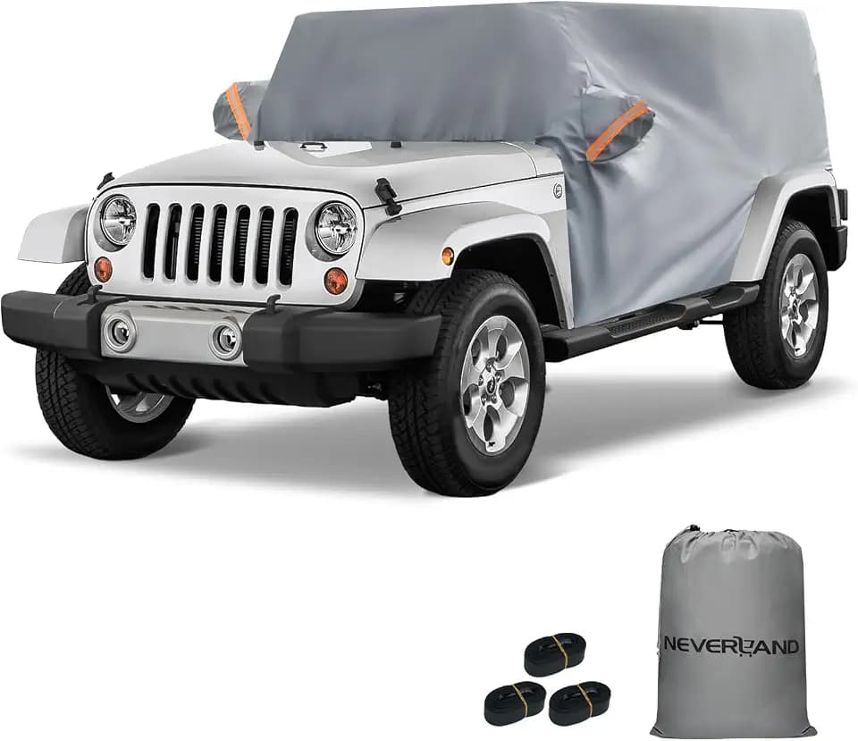 NEVERLAND Cab Cover for 1987-2026 Jeep Wrangler 2 Door JK JL TJ YJ CJ